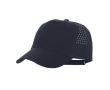 Casquette en microfibre à 5 panneaux avec perforations à l’arrière couleur bleu marine