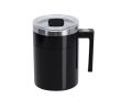 Tasse mélangeuse en acier inoxydable avec couvercle coulissant 400 ml couleur noir