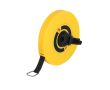 Mètre ruban avec manivelle et échelle en cm et en pouces 15 m couleur jaune