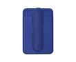 Porte-carte en silicone avec support de téléphone et poignées pliables couleur bleu marine