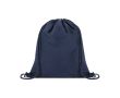 Sac à dos à cordons en nylon doux à personnaliser 135 g/m² couleur bleu marine