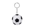 Porte-clés en forme de ballon de football en cuir synthétique couleur blanc