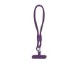 Bracelet pour smartphone en polyester avec réglage, plusieurs couleurs couleur mauve
