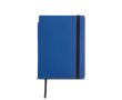 Carnet A5 en similicuir recyclé à couverture souple, pages blanches couleur bleu marine