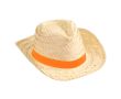 Chapeau de paille pour la publiciité couleur orange sold out
