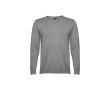 Pull col V en coton et polyamide 220 g/m² THC Milan  couleur gris