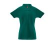 Polo publicitaire femmes en coton et polyester 200 g/m² THC Berlin couleur vert foncé