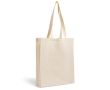 Sac en coton avec soufflet complet pour plus de capacité 140 g/m² couleur beige
