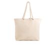 Grand sac en toile avec anses en corde, idéal pour l’été, 220 g/m² couleur beige