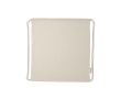 Sac à dos à cordons en coton et plastique recyclés 140 g/m² couleur beige