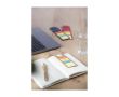 Marque-page en carton avec bandes adhésives colorées couleur marron
