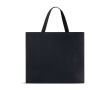 Sac en papier premium mat, soufflet et anses en tissu résistant 9 kg couleur noir