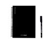 Carnet InfiniteBook A5, fabriqué en Europe, encre noire couleur noir