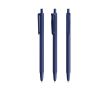 Stylo à bille avec corps en caoutchouc Softfeel®, encre bleue BIC® couleur bleu marine