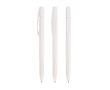 Stylo en plastique avec bouton-poussoir rétractable, encre noire BIC® couleur blanc
