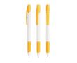 Stylo en plastique avec bouton-poussoir rétractable, encre noire BIC® couleur jaune