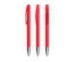 Stylo à bille en plastique rechargeable à clic avec encre noire BIC® couleur rouge
