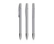 Stylo à bille en plastique rechargeable à clic avec encre noire BIC® couleur gris