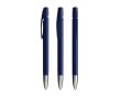 Stylo à bille en plastique rechargeable à clic avec encre noire BIC® couleur bleu marine