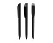 Stylo en plastique avec clip large et encre bleue BIC® couleur noir