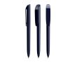 Stylo à bille en plastique avec grand clip et encre noire BIC® couleur bleu marine