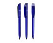 Stylo à bille en plastique avec grand clip et encre noire BIC® couleur bleu transparent