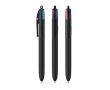 Stylo bille en plastique au toucher doux avec encre 4 couleurs BIC® couleur noir