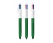 Stylo en plastique effet bois fabriqué dans l’UE avec 4 encres BIC® couleur vert