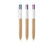Stylo en plastique effet bois fabriqué dans l’UE avec 4 encres BIC® couleur bois