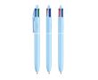 Stylo en plastique au fini pastel et encre 4 couleurs BIC® couleur bleu pastel