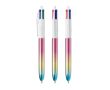 Stylo en plastique avec dégradé et encre 4 couleurs Gradient BIC® couleur multicolore