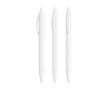 Stylo en plastique à corps large avec écriture bleue Wide Body BIC® couleur blanc