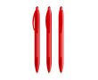 Stylo en plastique à corps large avec écriture bleue Wide Body BIC® couleur rouge transparent