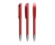 Stylo à bille rechargeable à encre noire Super Clip Glacé BIC® couleur rouge