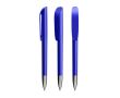 Stylo à bille rechargeable à encre noire Super Clip Glacé BIC® couleur bleu