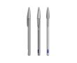 Stylo métallique mat rechargeable à encre bleue Cristal® ReNew BIC® couleur argenté brillant