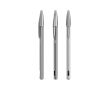 Stylo métallique mat rechargeable avec encre noire Cristal® ReNew BIC® couleur argenté brillant