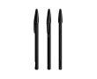 Stylo métallique rechargeable à encre noire Cristal® Re’New Black BIC® couleur noir