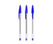 Stylo à bille en plastique transparent à encre bleue BIC® Cristal® couleur bleu