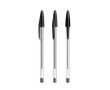 Stylo à bille transparent en plastique à encre noire BIC® Cristal® couleur noir