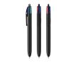 Stylo en plastique recyclé fabriqué dans l'UE, encre BIC® à 4 couleurs couleur noir
