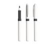 Roller en plastique ergonomique et encre bleue Grip Roller BIC® couleur blanc