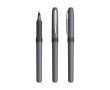 Roller en plastique ergonomique et encre bleue Grip Roller BIC® couleur gris foncé