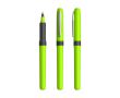 Roller en plastique ergonomique et encre bleue Grip Roller BIC® couleur vert lime