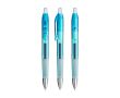 Stylo rétractable en plastique à encre bleue Intensity® Gel Clic BIC® couleur bleu clair transparent