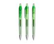 Stylo rétractable en plastique à encre bleue Intensity® Gel Clic BIC® couleur vert transparent