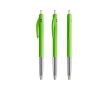 Stylo en plastique rétractable et ergonomique à encre bleue BIC® couleur vert pomme