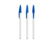 Stylo en plastique avec capuchon classique et encre noire Style BIC® couleur bleu