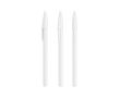 Stylo en plastique avec capuchon classique et encre noire Style BIC® couleur blanc