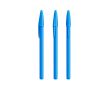 Stylo en plastique avec capuchon classique et encre bleue Style BIC® couleur bleu